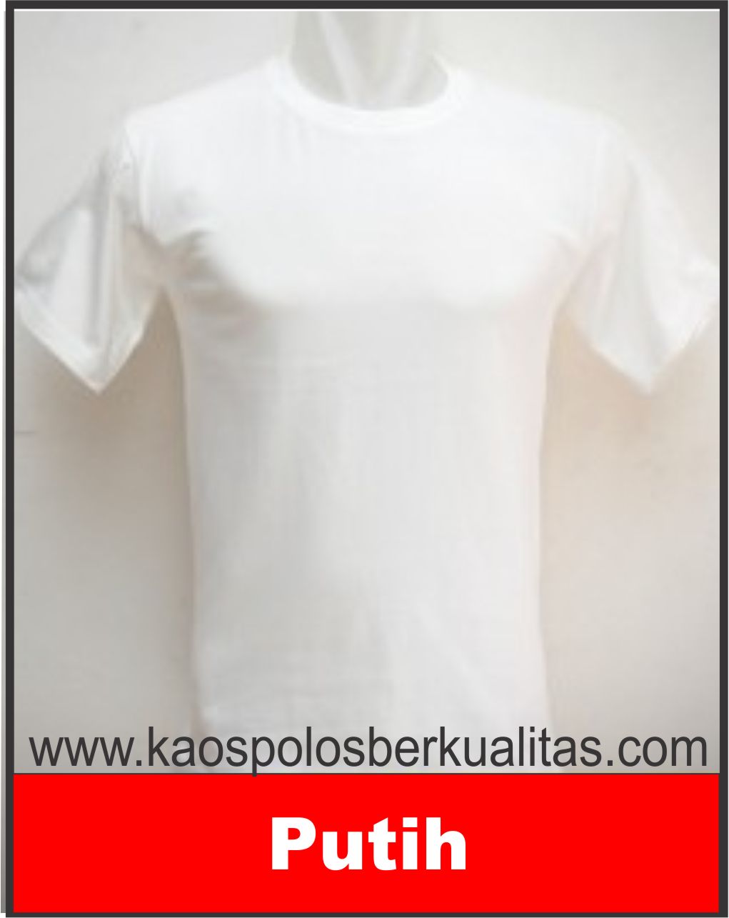 Kaos Polos Putih